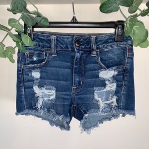 American Eagle Mid-Rise Cut Off Shorts